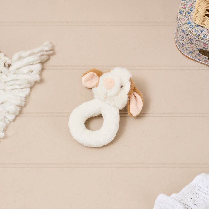 Plush Mini Farm Cute Cow Rattle