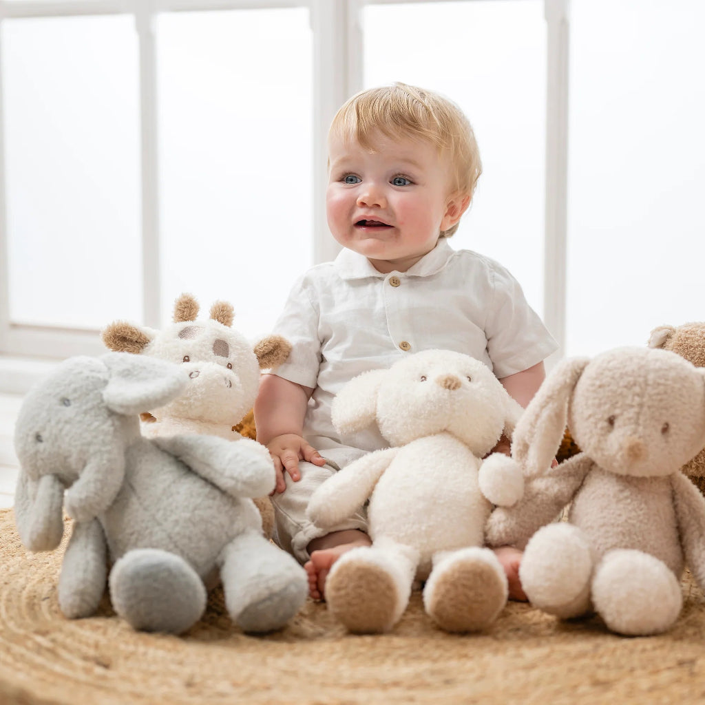 Nattou grey plush elephant teddy