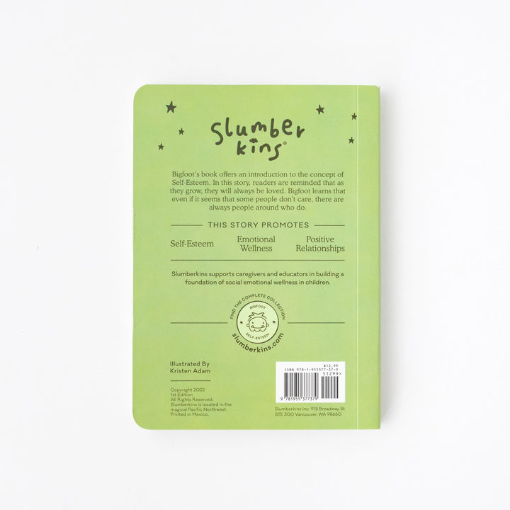Bigfoot comforter with two books to help with feelings