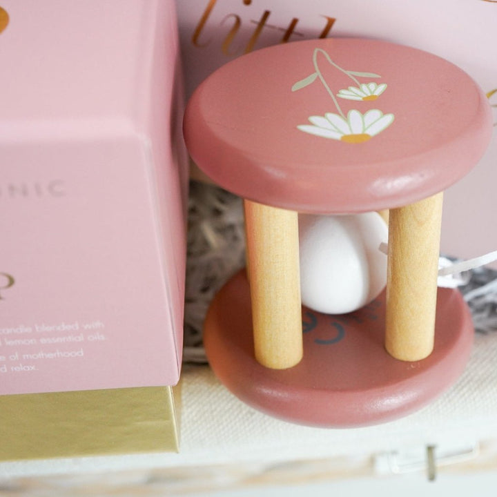 Bella Bunny Easter Baby Girl Hamper, Marie-Chantal Baby Outfit, Luxury Pregnancy Candle, Baby Soft Blanket