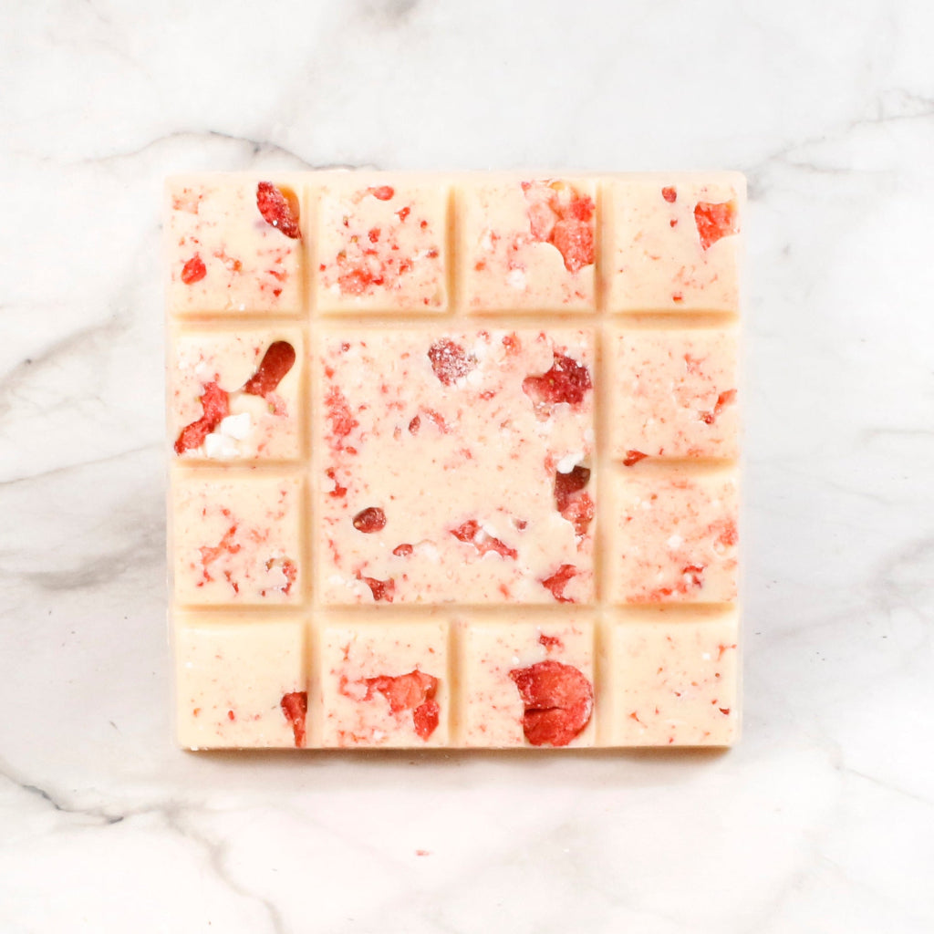 eton mess chocolate bar with strawberries