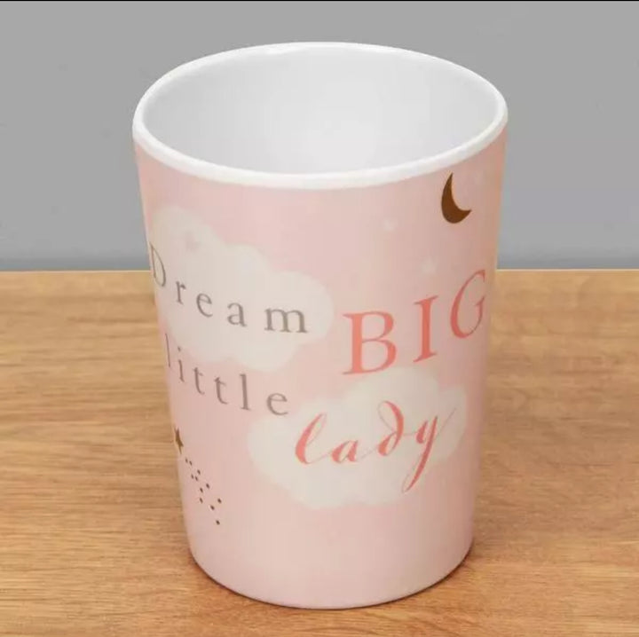 Pink Melamine Plate, Bowl, Cup & Cutlery Set, Bambino By Juliana