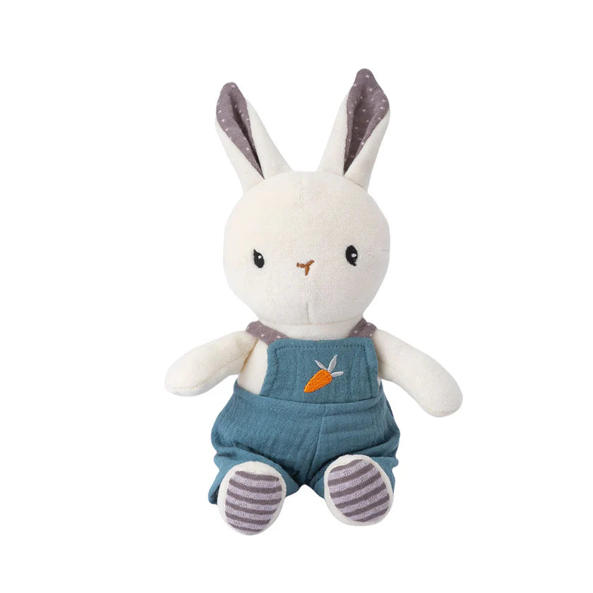 Organic Cotton Blue Rabbit Baby Soft Toy