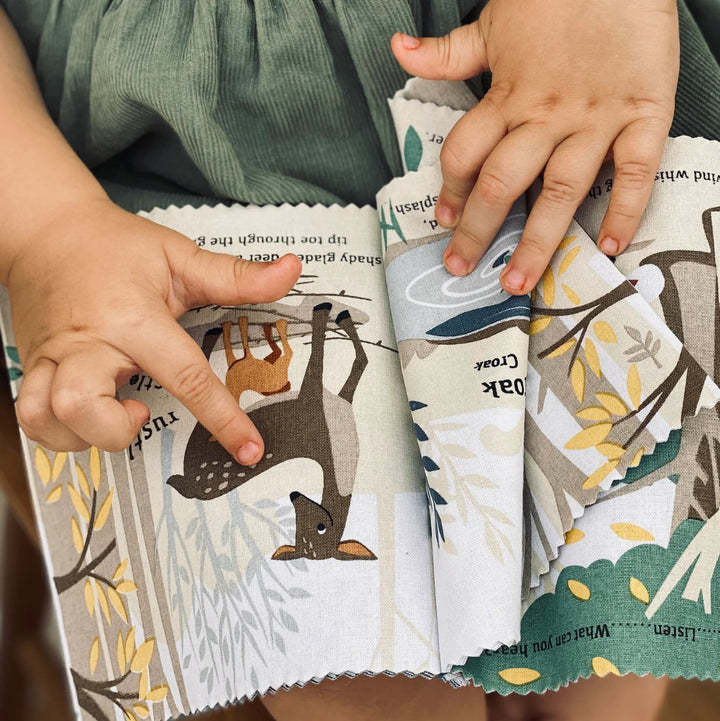 baby woodland story rag book