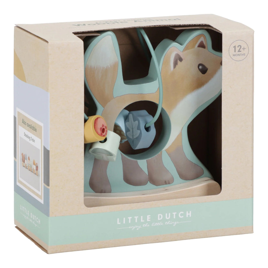 Little dutch wooden shape sorter fox toy