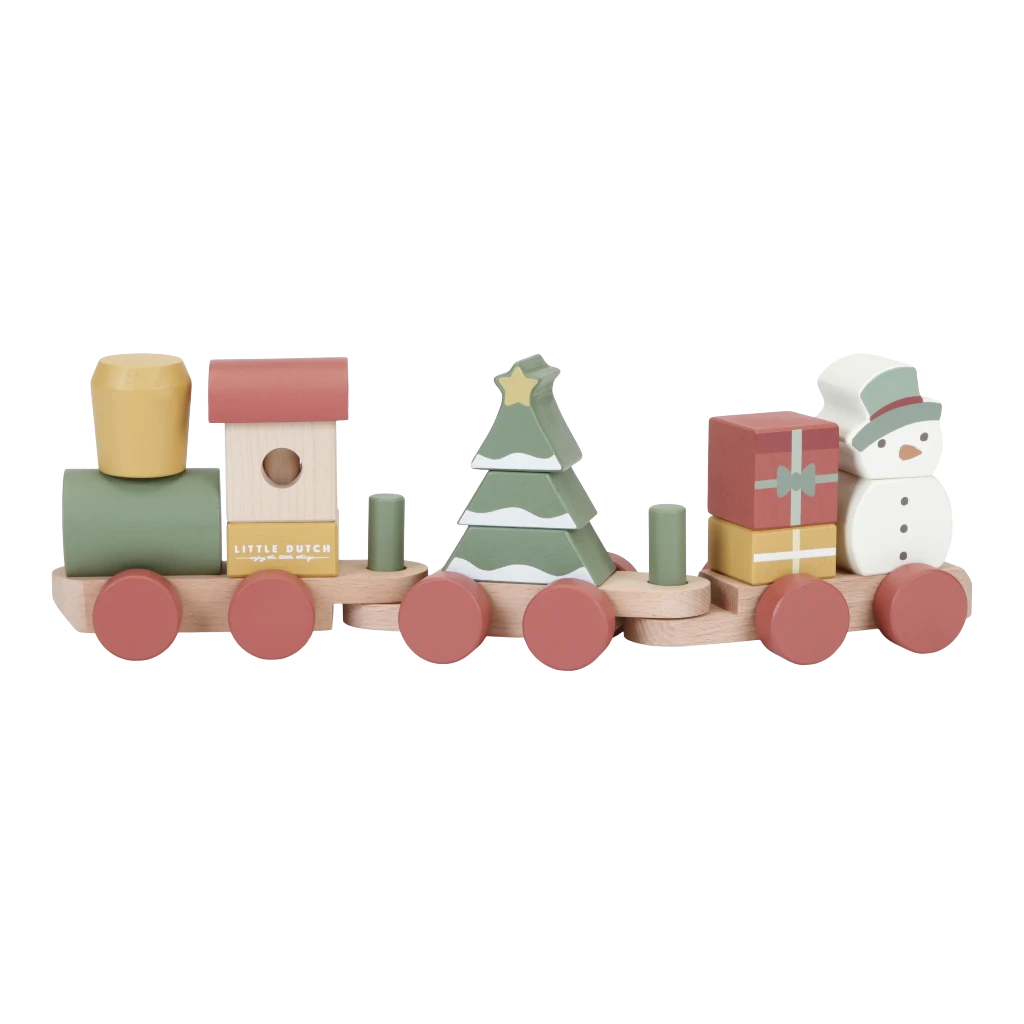 Little Dutch Christmas Blocks Train – Roo And Little Boo