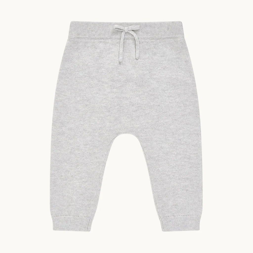 grey knit baby trousers