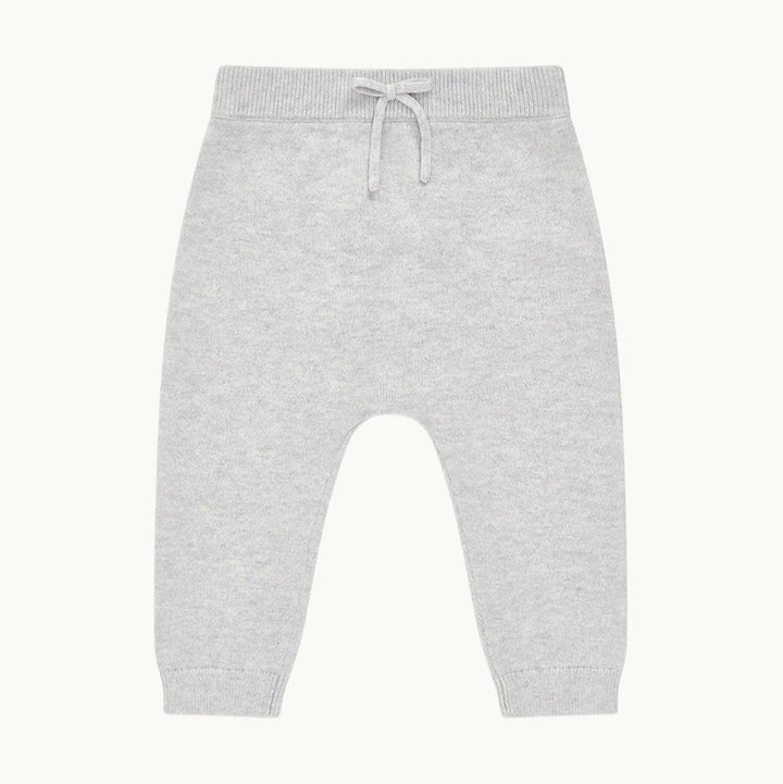 grey knit baby trousers