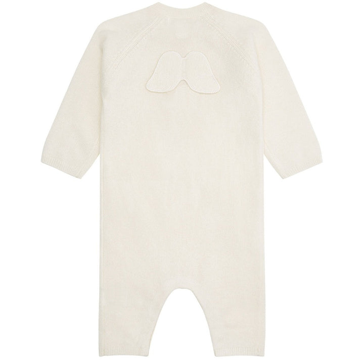 Marie-Chantal Cream Ariel Cashmere Baby Romper, Luxury Baby Cashmere Romper, New Baby Luxury Gift