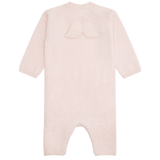Marie-Chantal Luxury Baby Cashmere Romper, Baby Gift, Pink Ariel Cashmere Baby Romper