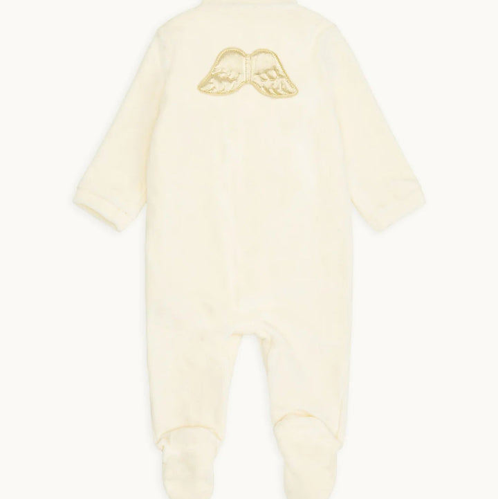 Luxury Baby Gift Marie-Chantal Sleep & Snuggle Velour Angel Wing Gift Set in Cream.