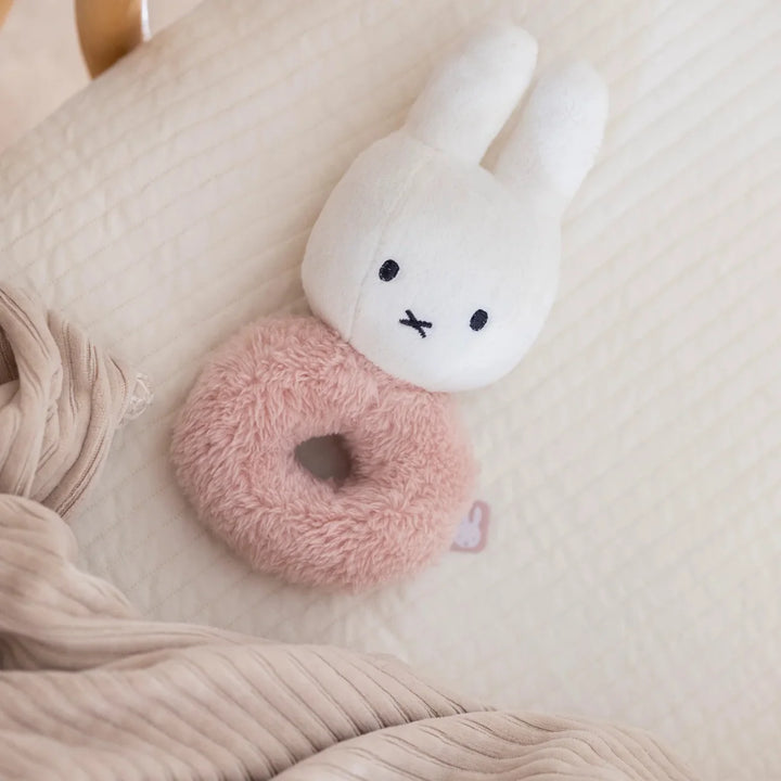 Little Dutch x Miffy Rattle Fluffy Pink