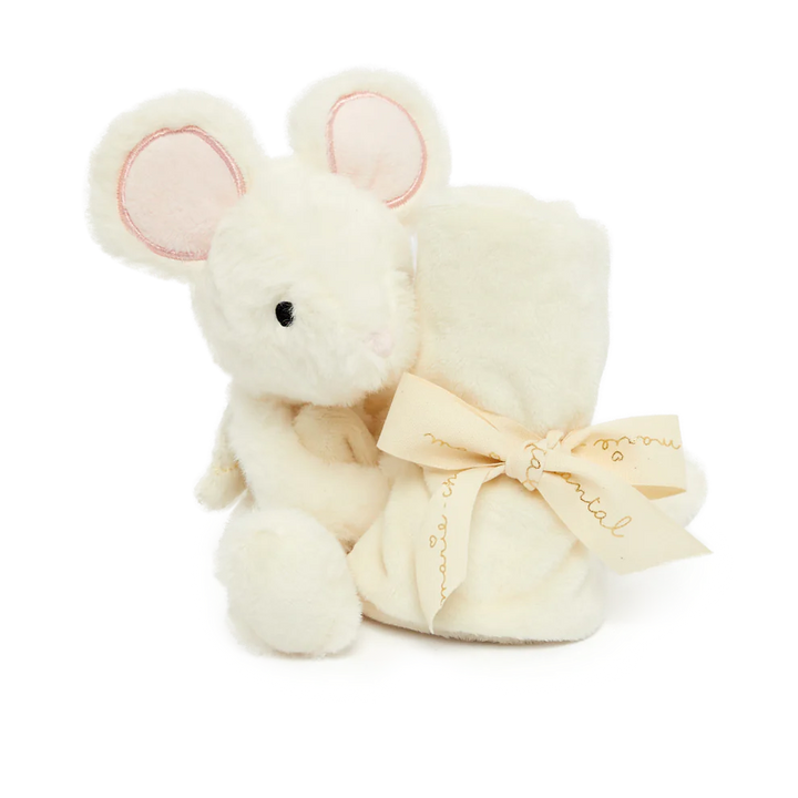 white mouse baby comforter