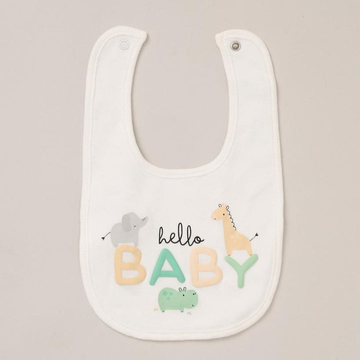 Hello Baby Set, Neutral 5 Piece Baby Layette Set