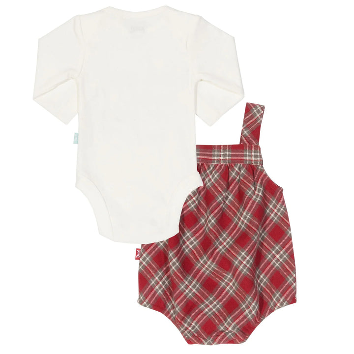 Baby Organic Bubble Romper, Baby Christmas Outfit
