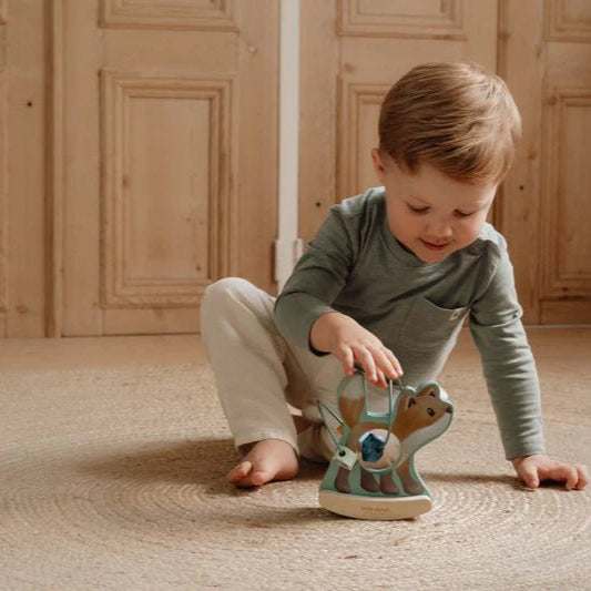 Little dutch wooden shape sorter fox toy