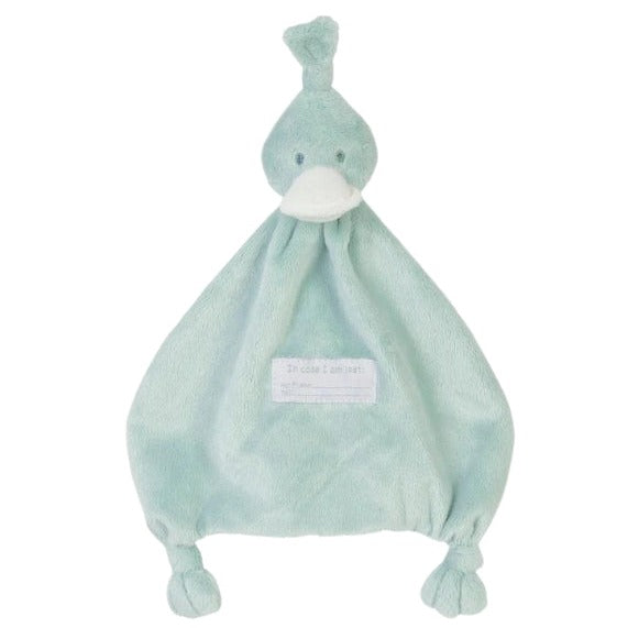 Green duck tuttle baby comforter