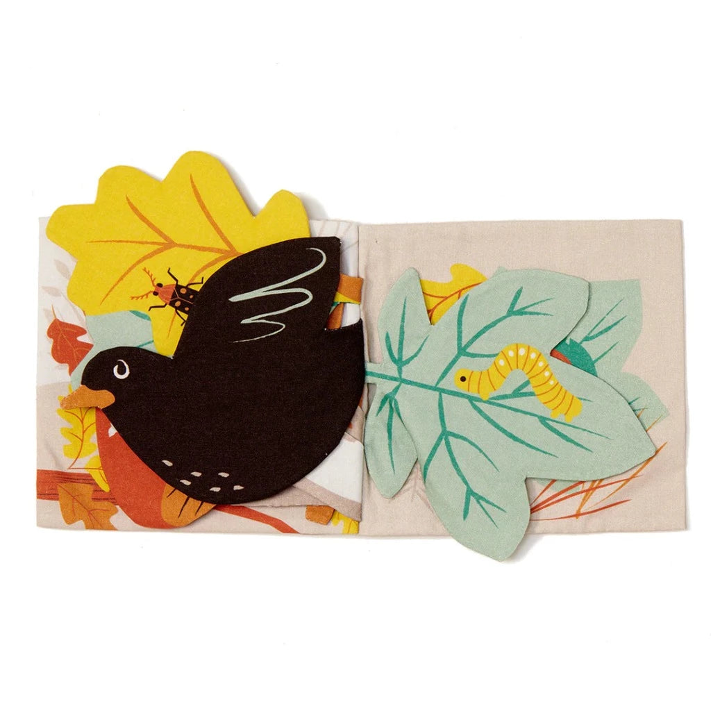 Baby woodland fabric book with animals