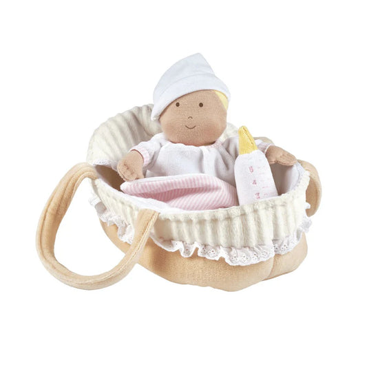 Bonikka Carry Cot with Baby Grace, First Birthday Gifts, Sibling Gifts