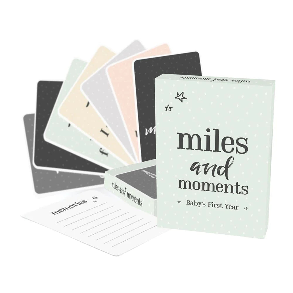 Neutral coloured modern baby milestone cards