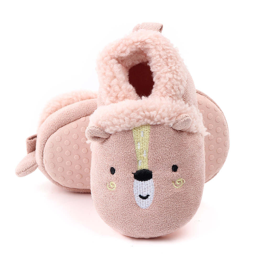 Pink baby girl slippers