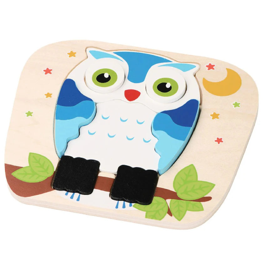 wooden owl puzzle