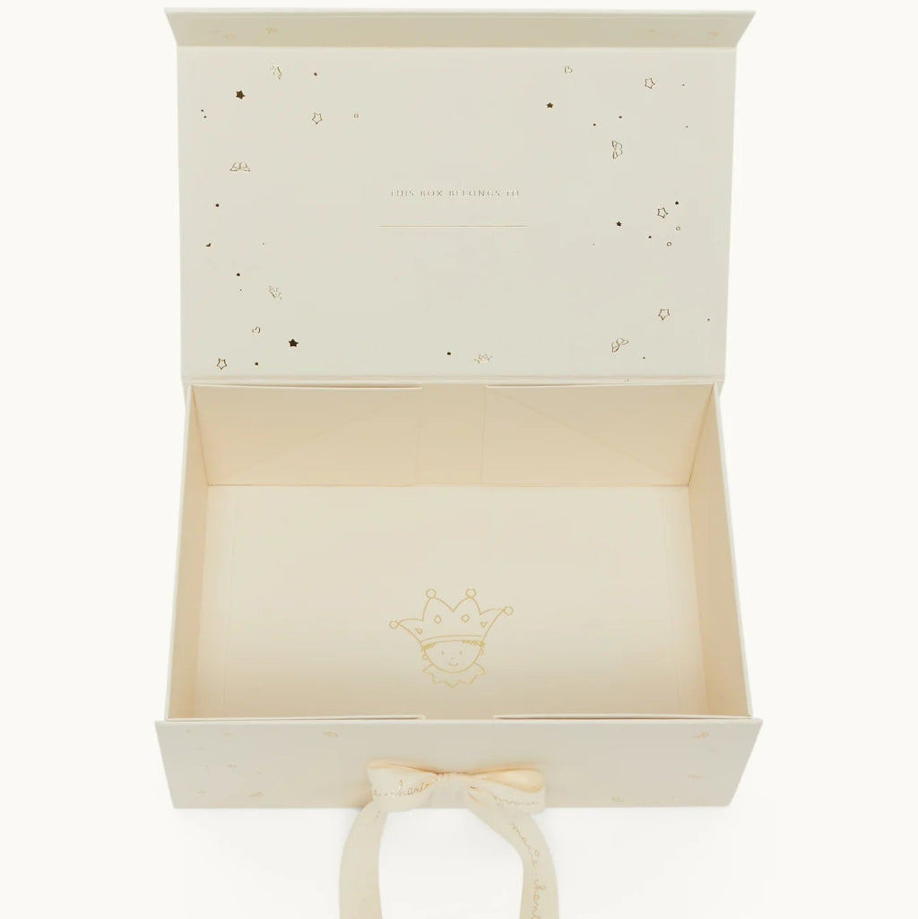 Luxury Newborn Baby Boy Gift Box, Marie-Chantal Idy Mouse, Luxury Hairbrush And Baby Clothing