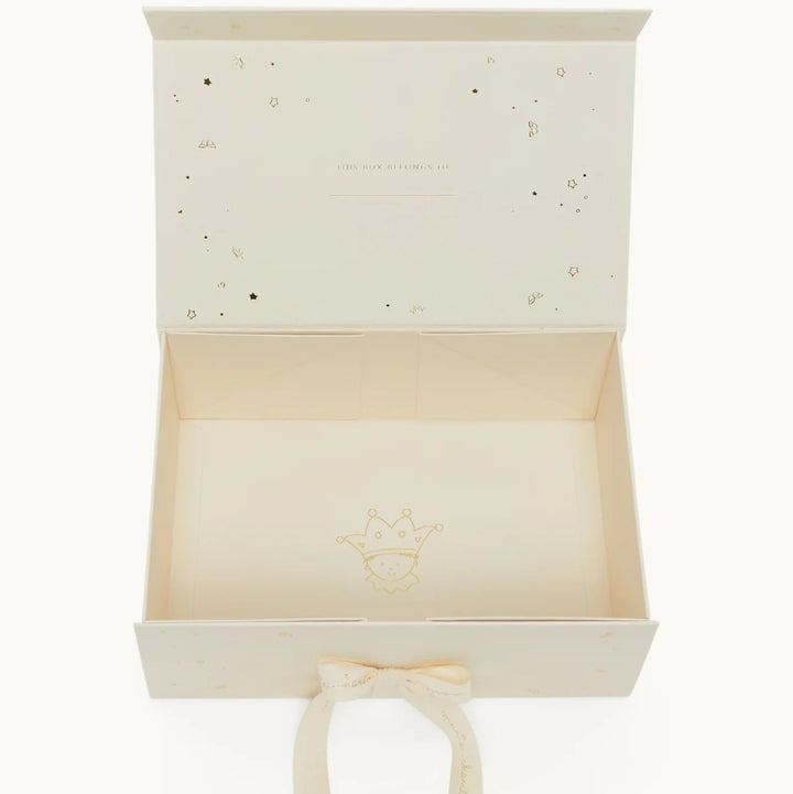 Luxury Newborn Baby Boy Gift Box, Marie-Chantal Idy Mouse, Luxury Hairbrush And Baby Clothing