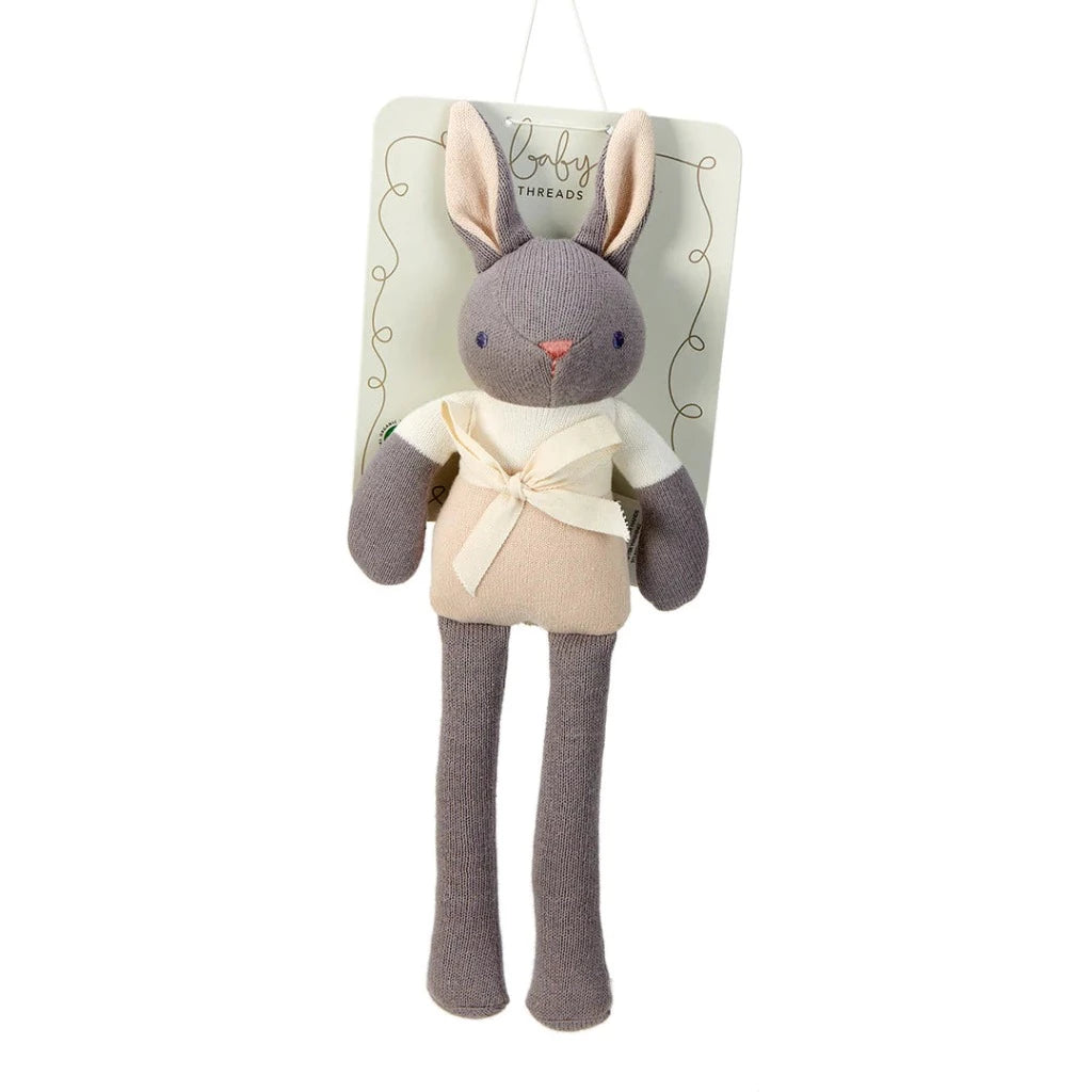 Soft grey organic knit bunny