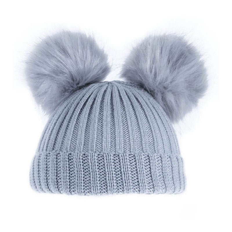 Baby grey cheap bobble hat