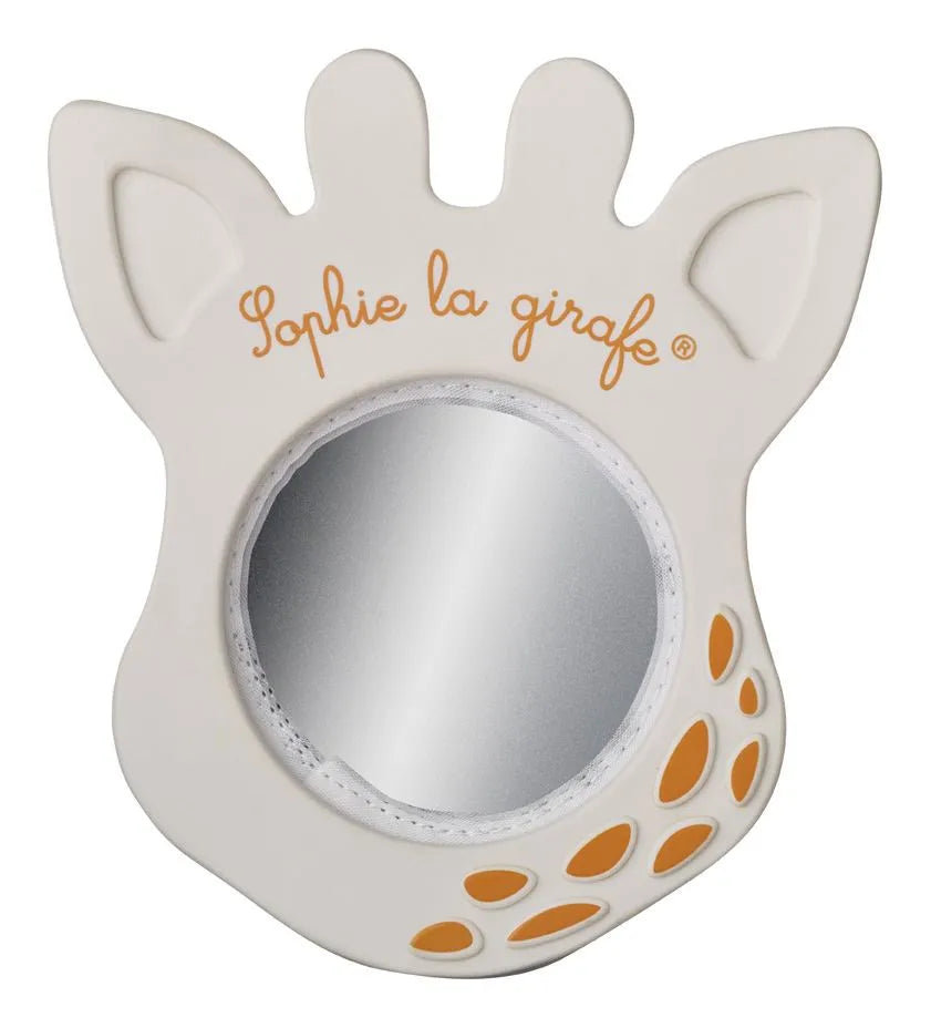 Giraffe shaped baby mirror