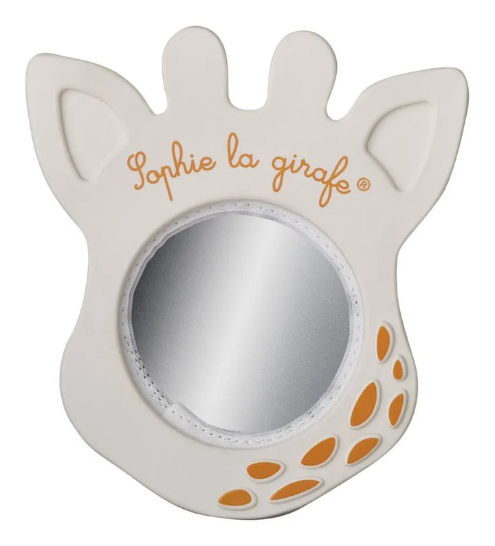 Giraffe shaped baby mirror
