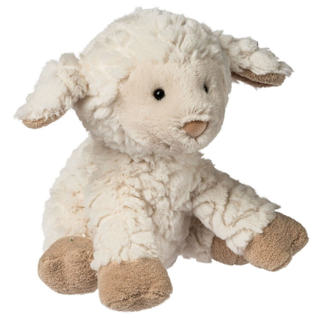 soft cream sitting soft lamb toy
