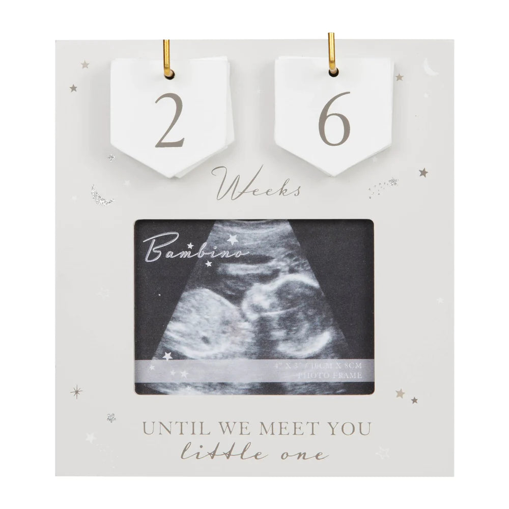 Pregnancy countdown frame with changeable numbers