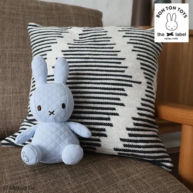 pale blue quilted miffy bonbon in a box