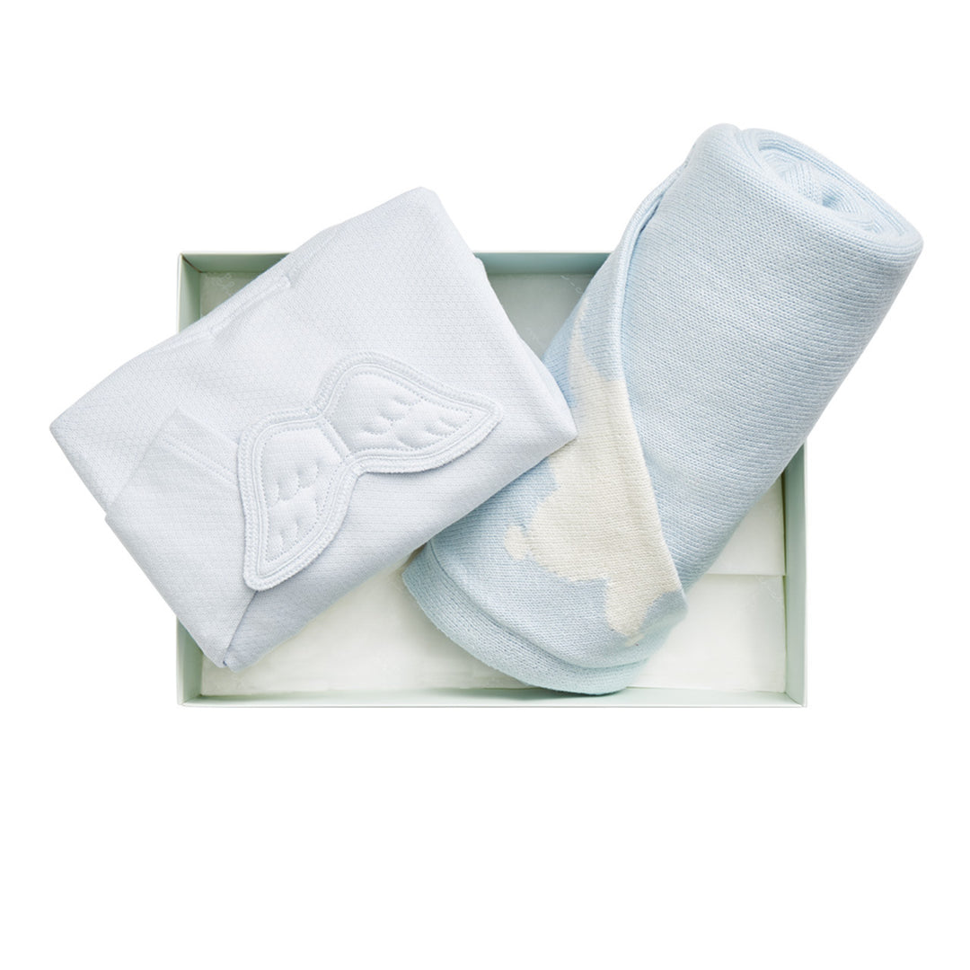 Marie-Chantal Baby Boy Wing And Crown Baby Gift Sets,  Luxury Baby Clothes, Marie-Chantal  Baby Blanket With Cashmere