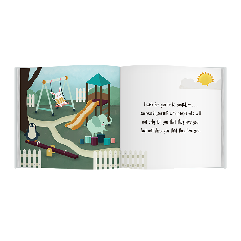 Hopes & Wishes For You Book, Baby or Toddler Book, Christening Gift