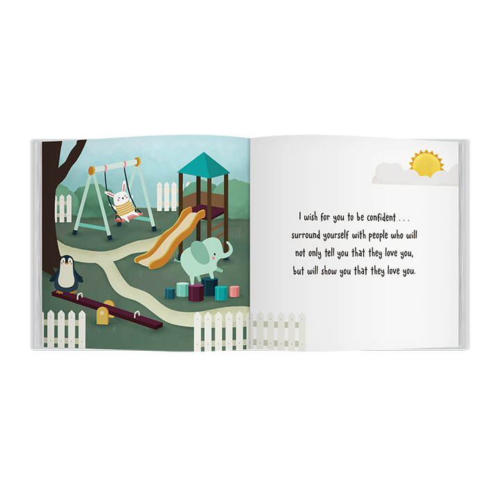Hopes & Wishes For You Book, Baby or Toddler Book, Christening Gift