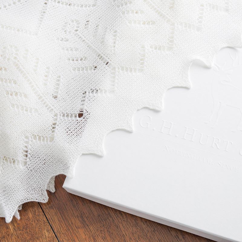 Luxury Baby Christening Shawl, Heirloom Baby Shawl, G H Hurt Baby Shawl