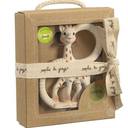 Sophie La Giraffe So Pure Teething Ring, Baby Sensory Toy