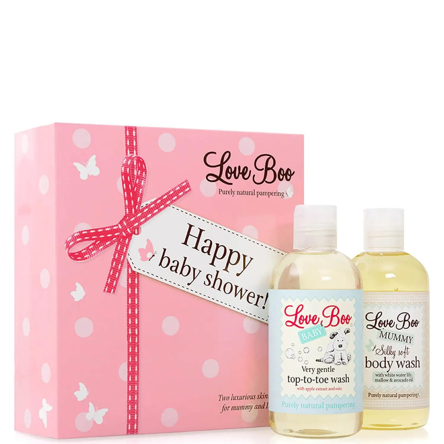 mum and baby toiletries in a presentation box