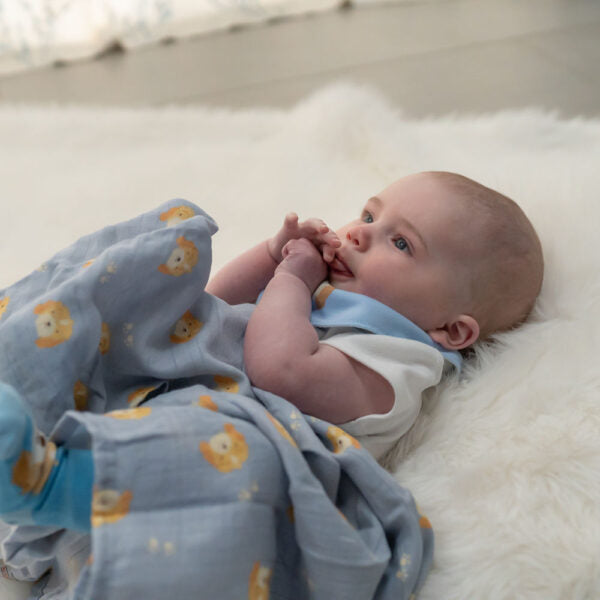 Baby Boy Hamper Gift, Personalisable Baby Comforter, Puppy Leggings And Socks