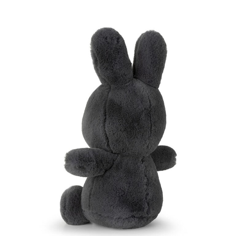 Grey cozy Miffy rabbit soft toy in a box