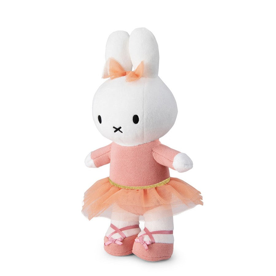 white miffy soft toy in a pink ballerina outfit