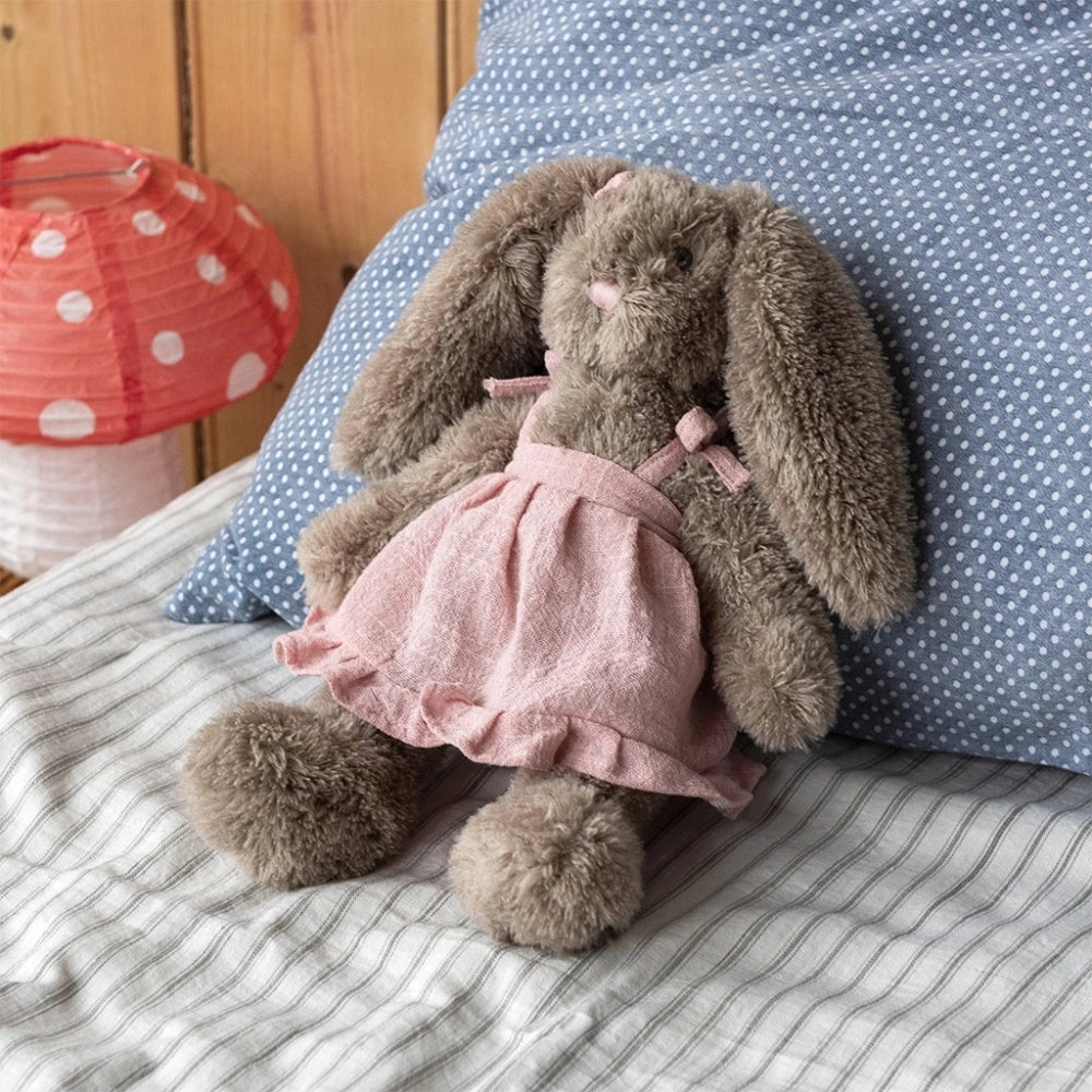 Bunny Soft Toy In Pink Dress