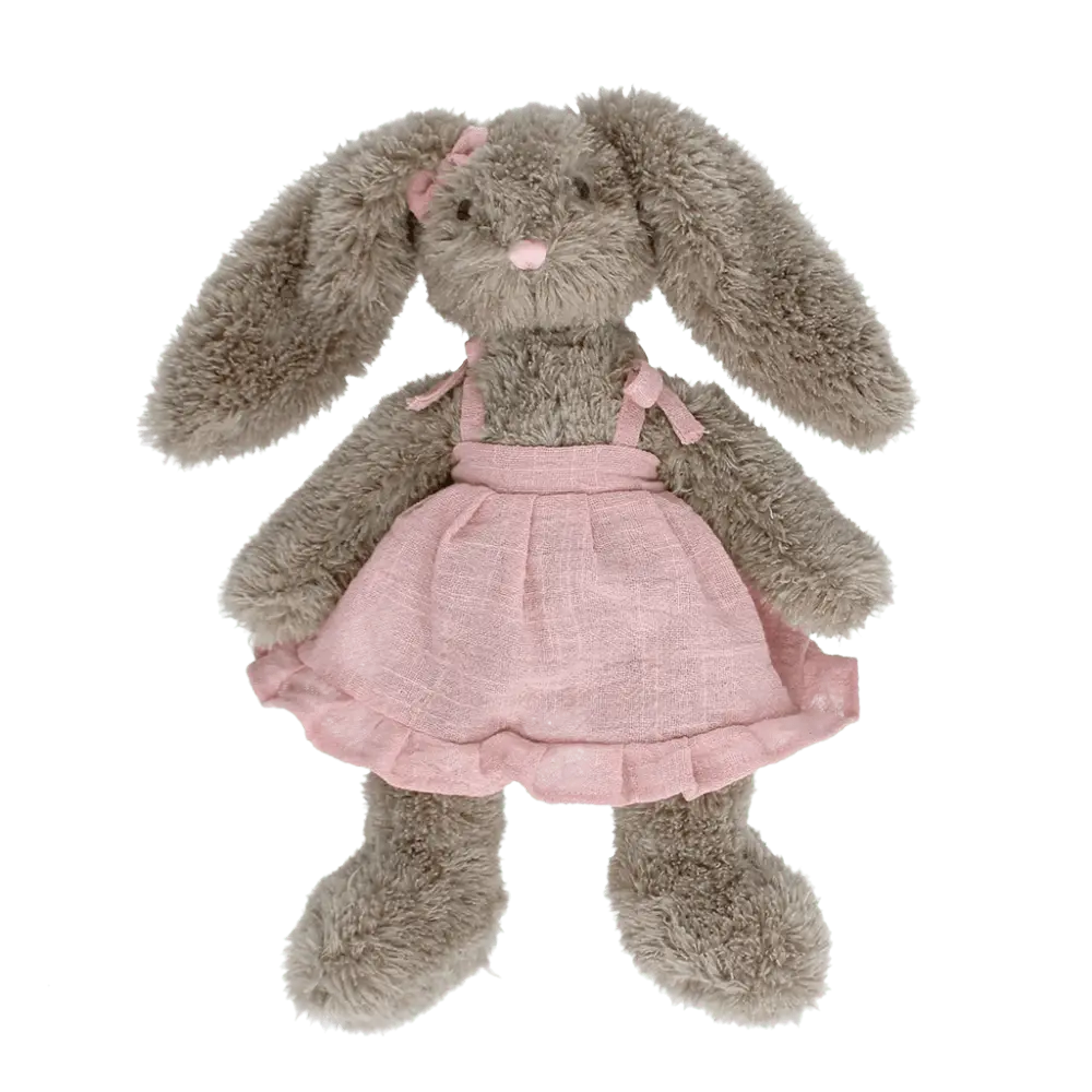 Bunny Soft Toy In Pink Dress