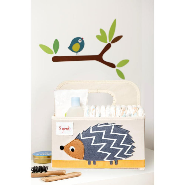 hedgehog nappy caddy
