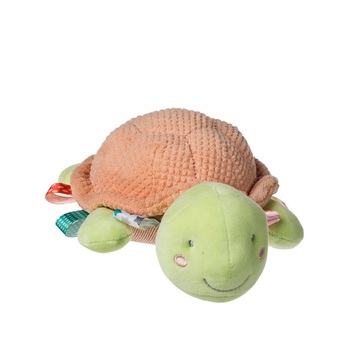 peach sensory turtle with taggies 