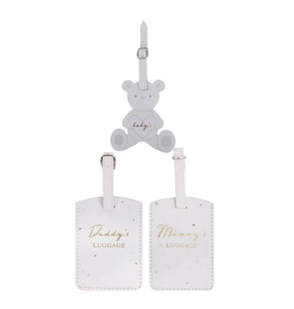 Mummy, Daddy And Baby Luggage Label Set