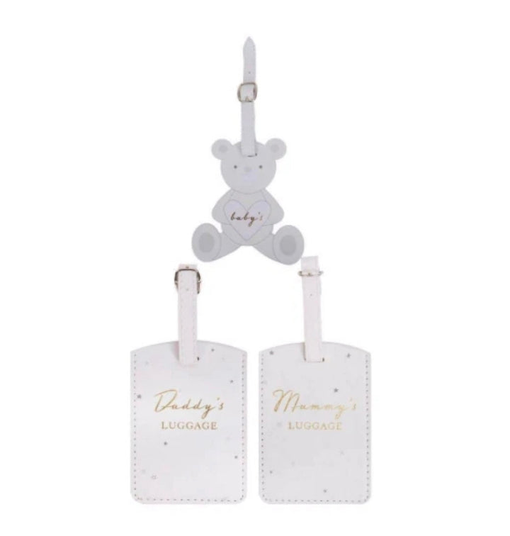 Mummy, Daddy And Baby Luggage Label Set